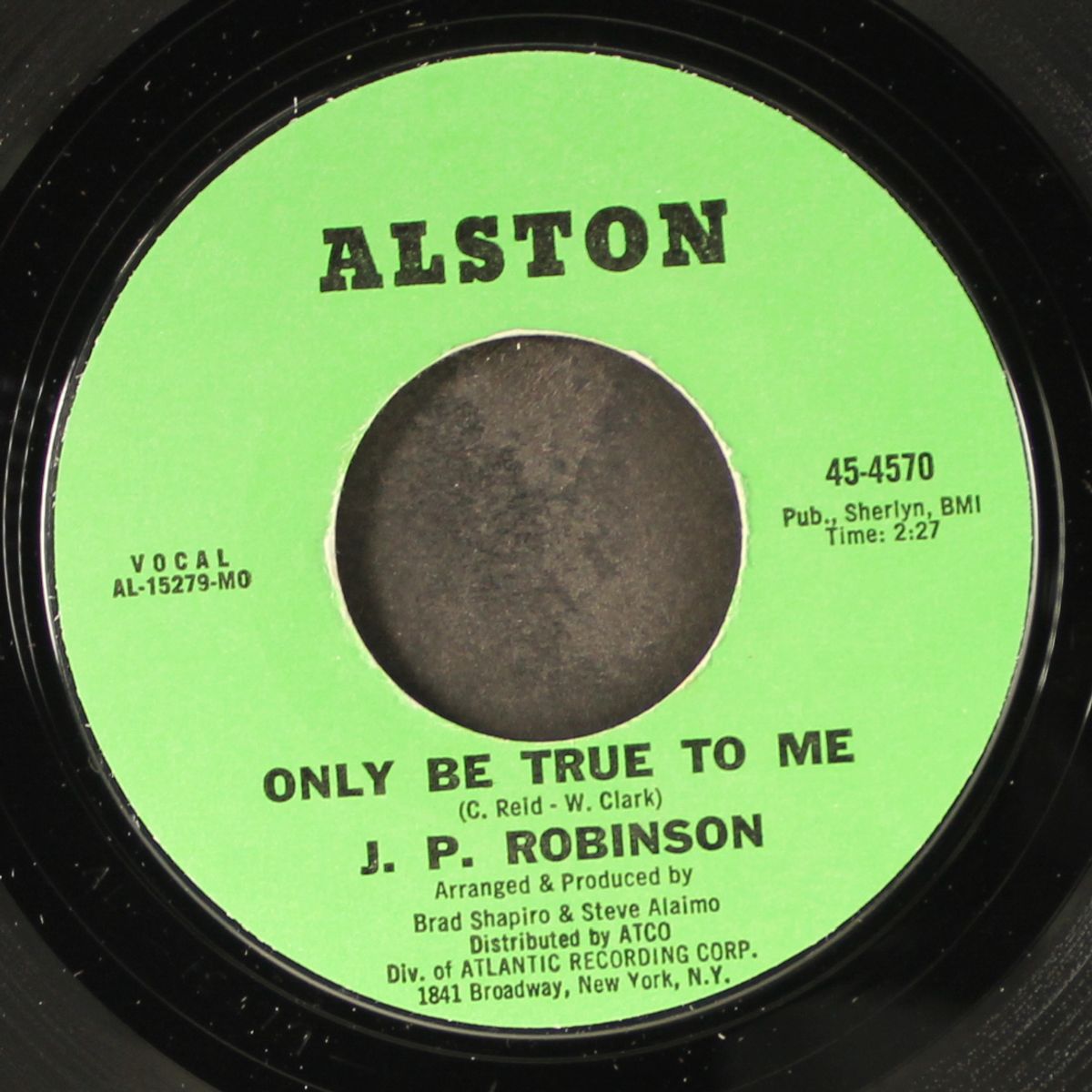 only be true to me / i've got a long way to go by J.P. ROBINSON