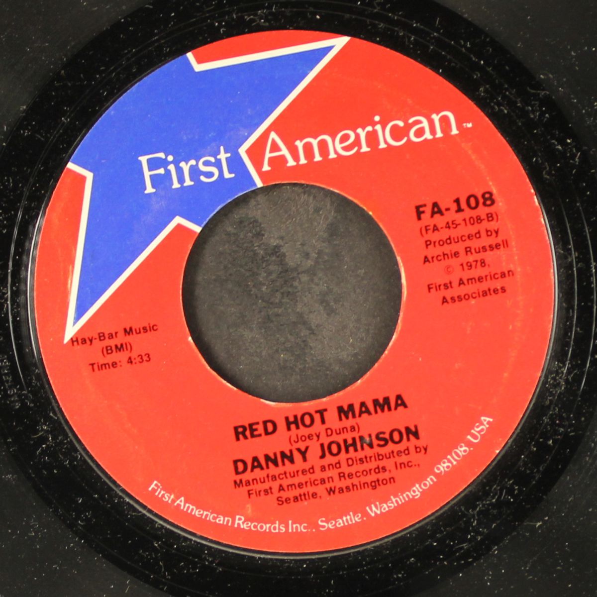 future past / red hot mama by DANNY JOHNSON