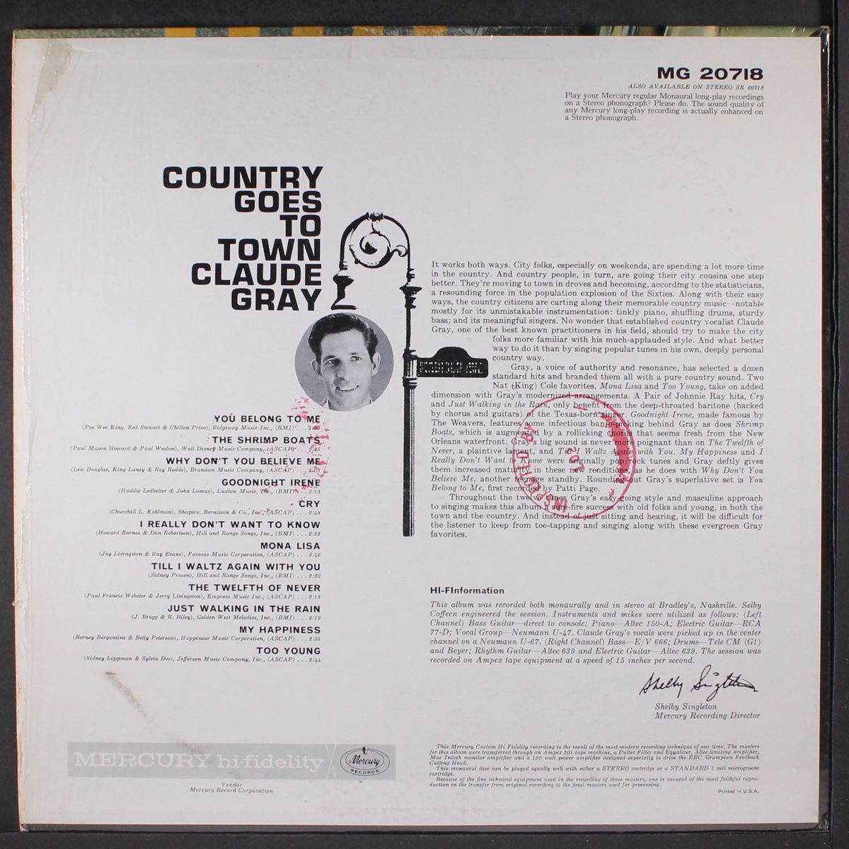 country goes to town by CLAUDE GRAY