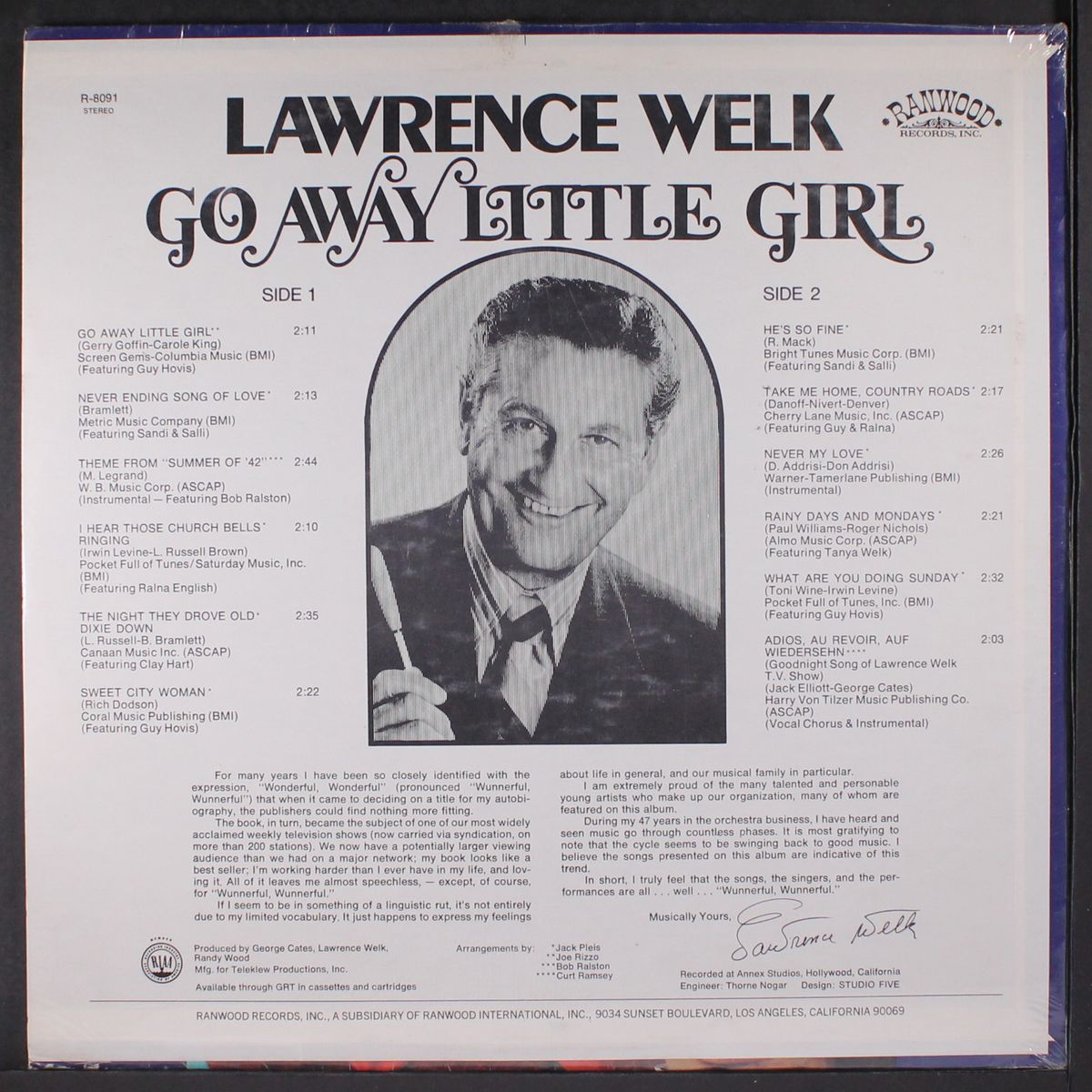 go away little girl by LAWRENCE WELK