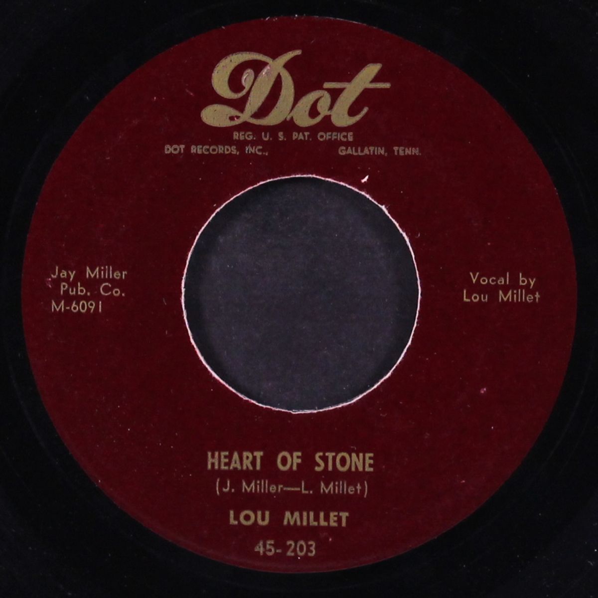 heart of stone / that's me without you by LOU MILLET