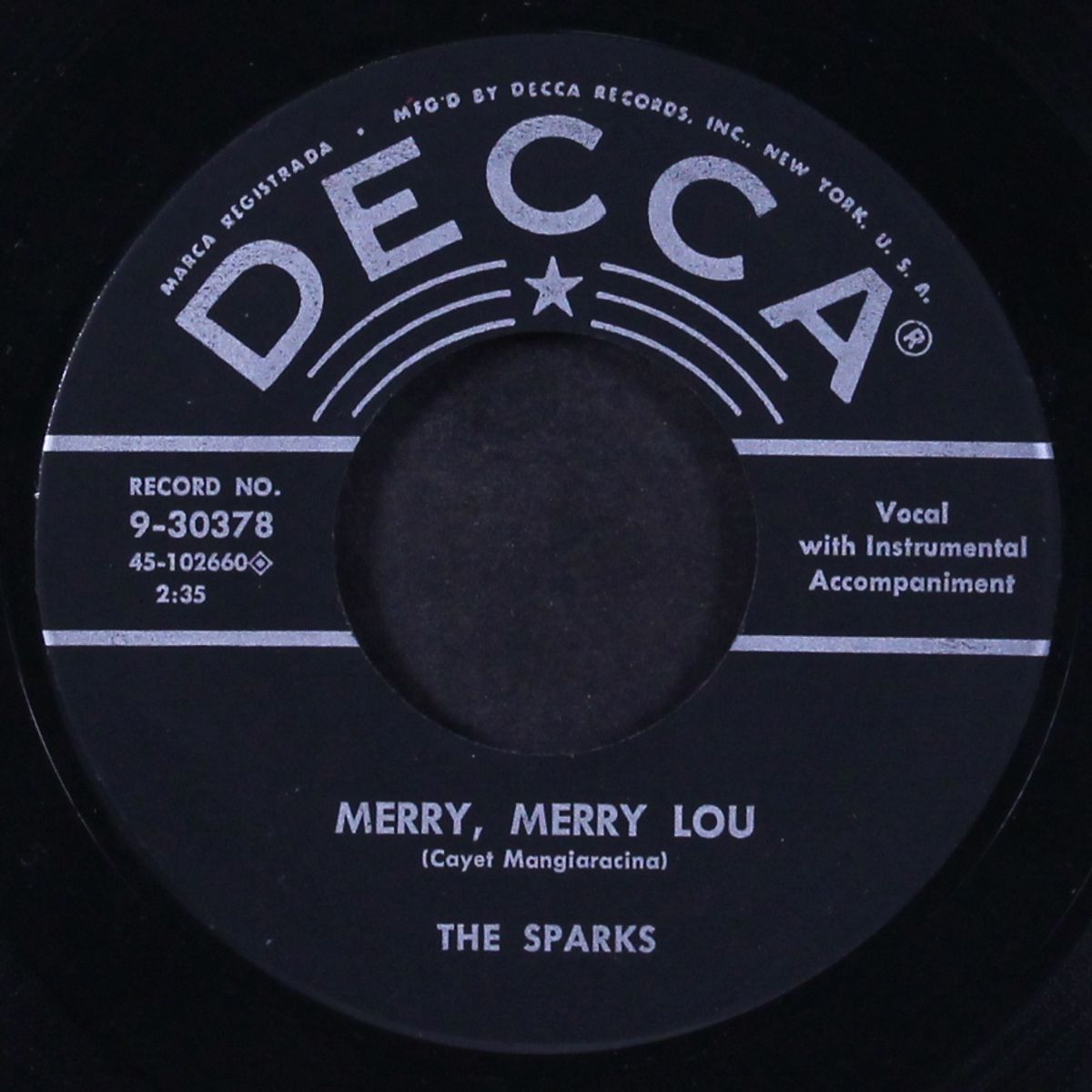 ol' man river / mary, mary lou by SPARKS
