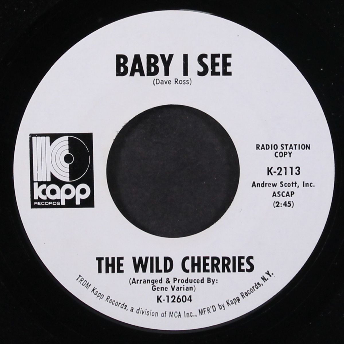 you know what cha want / baby i see by WILD CHERRIES