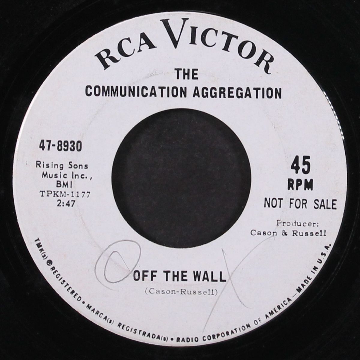 freak-out, u.s.a. / off the wall by COMMUNICATION AGGREGATION