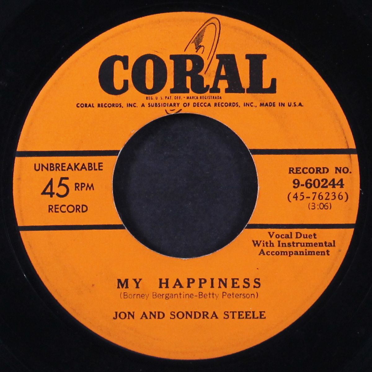 my happiness by JON & SONDRA STEELE