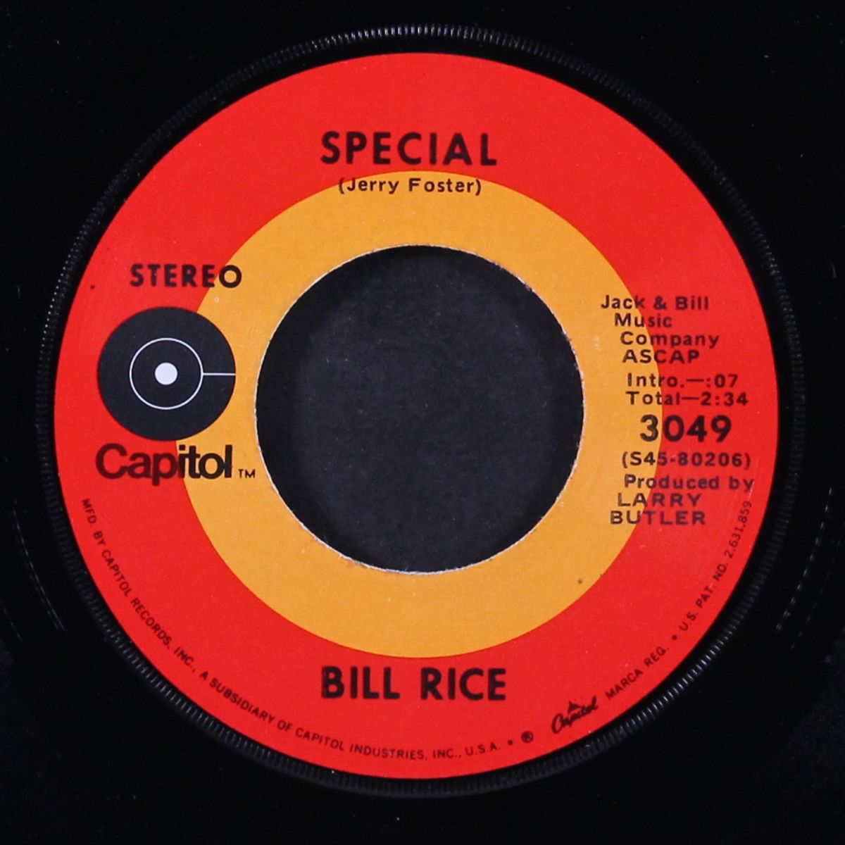 special by BILL RICE