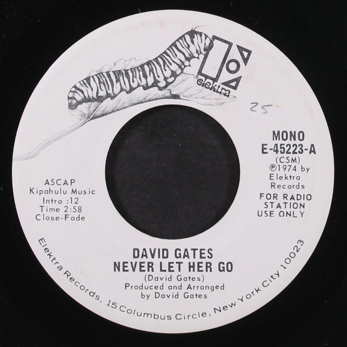 never let her go by DAVID GATES