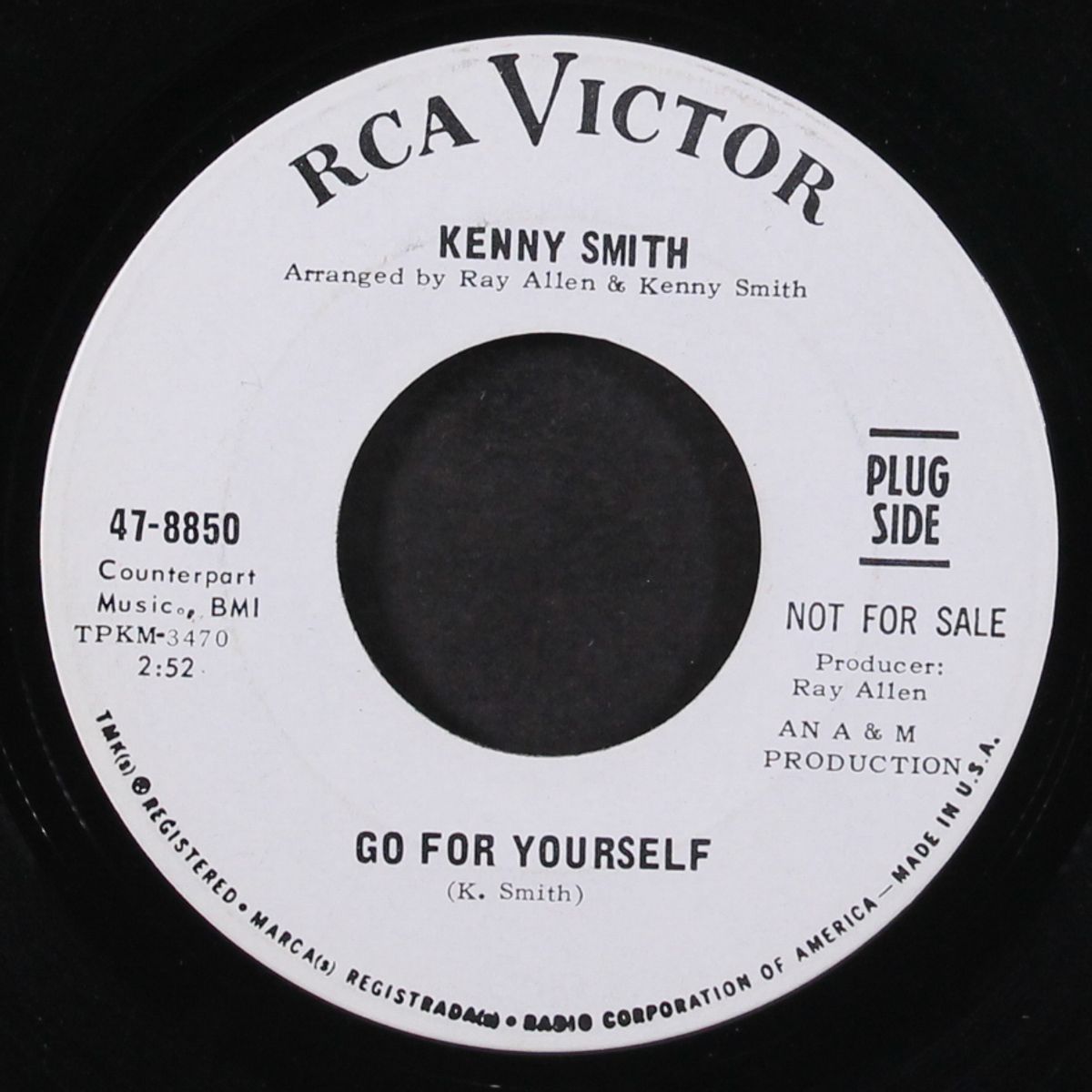 go for yourself / my day is coming by KENNY SMITH