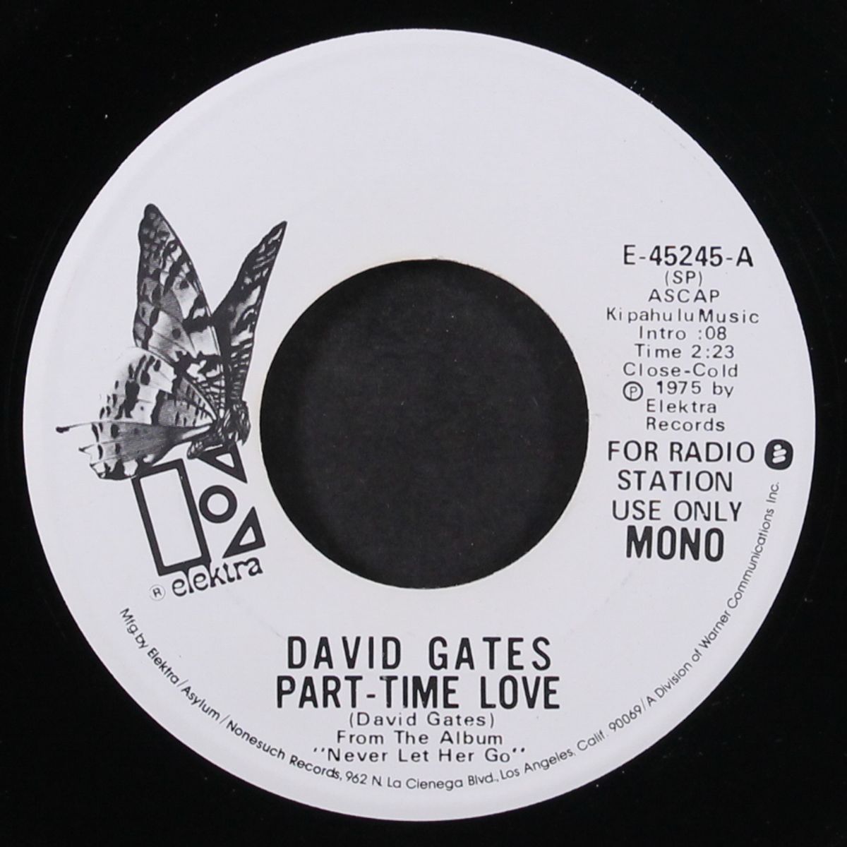 part-time love / mono by DAVID GATES