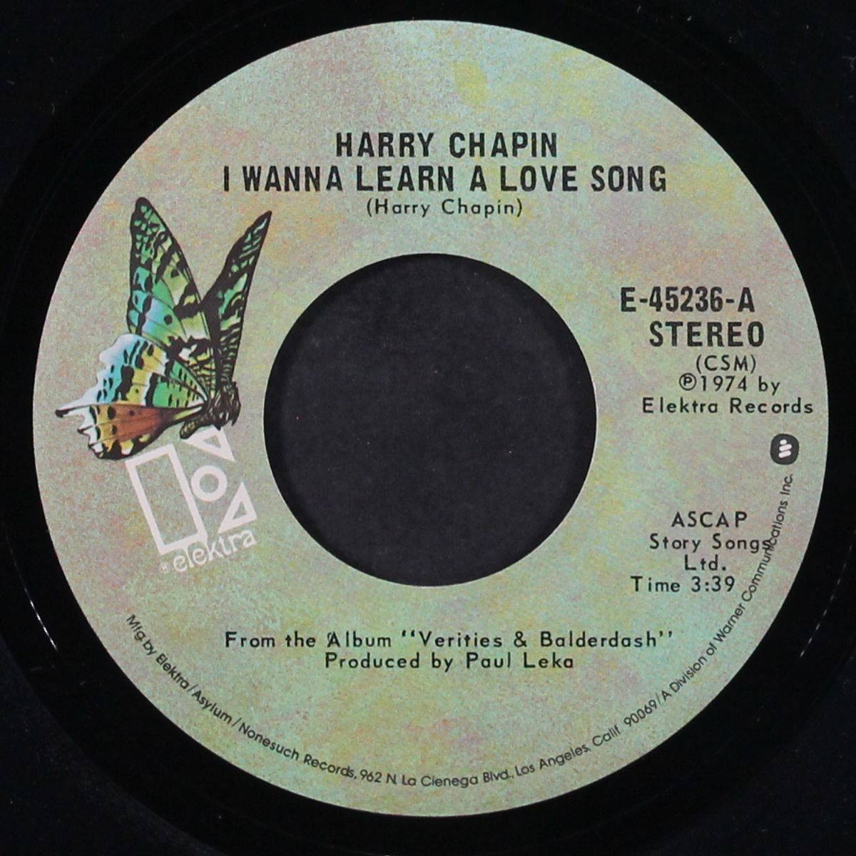 i wanna learn a love song / she sings songs without words by HARRY CHAPIN
