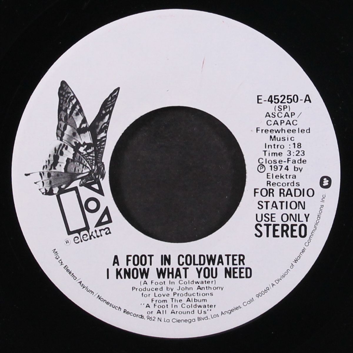 i know what you need / mono by A FOOT IN COLD WATER
