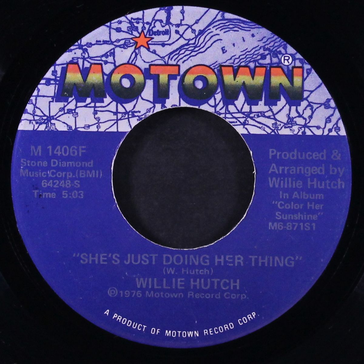 let me be the one, baby / she's just doing her thing by WILLIE HUTCH