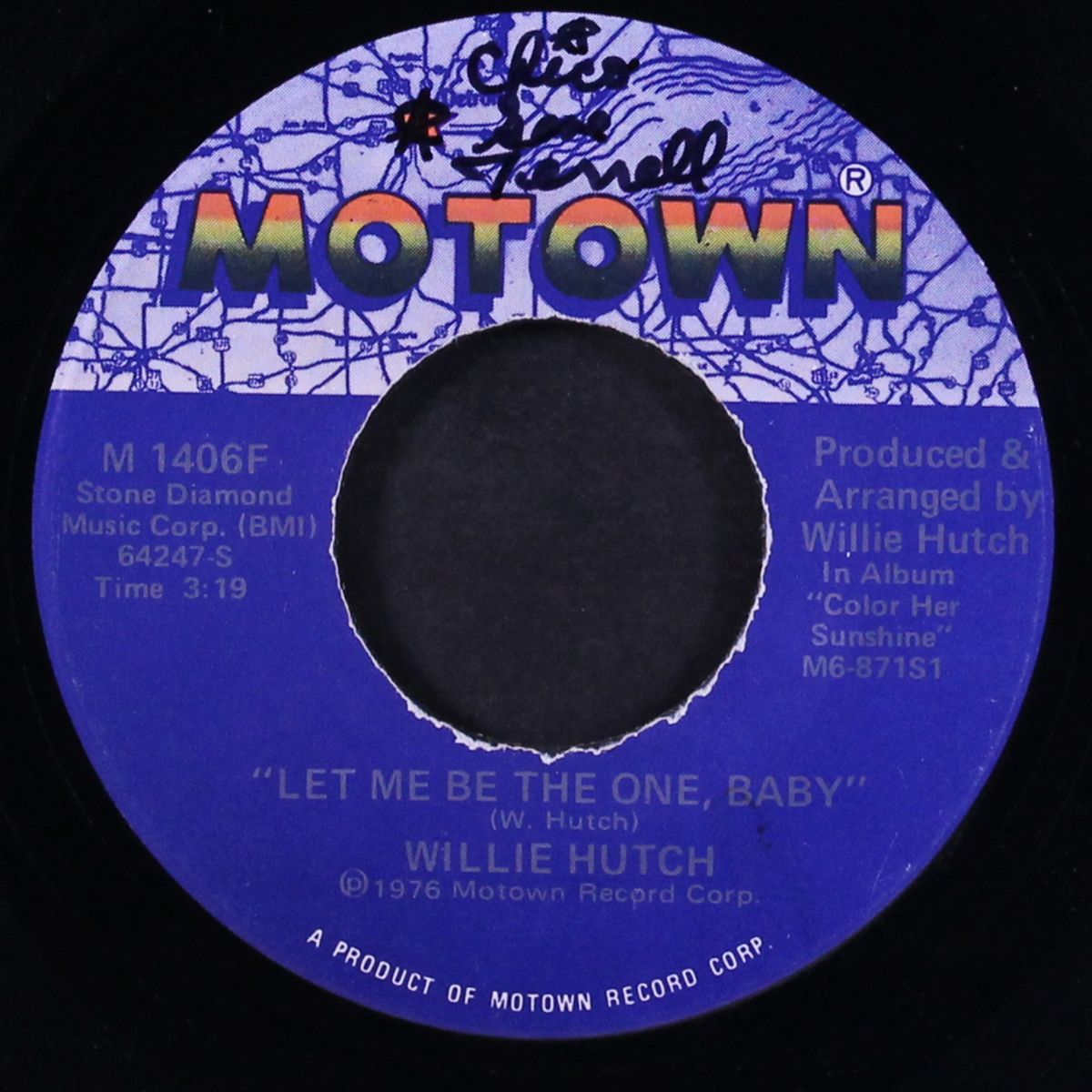 let me be the one, baby / she's just doing her thing by WILLIE HUTCH