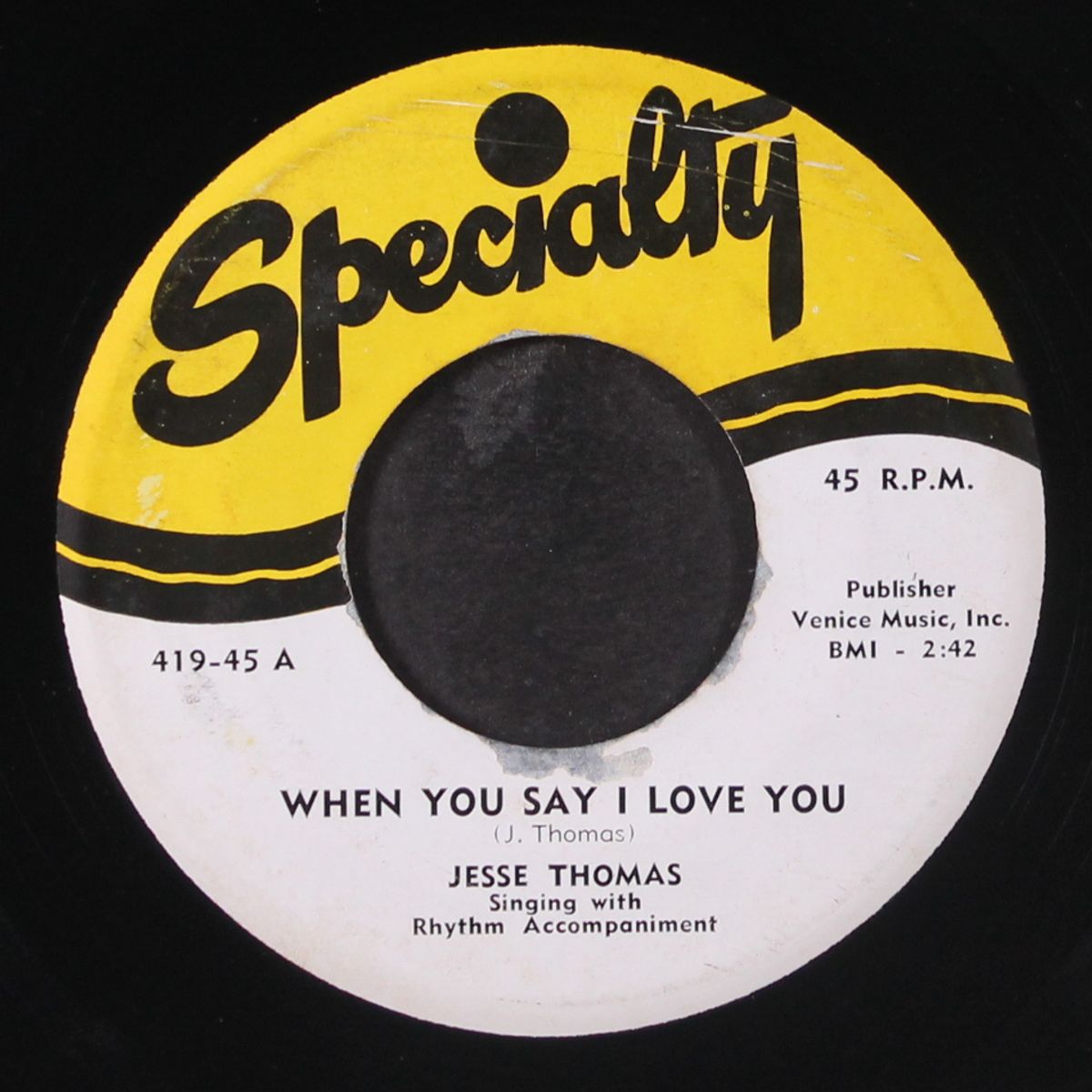 jack of diamonds / when you say i love you by JESSE THOMAS
