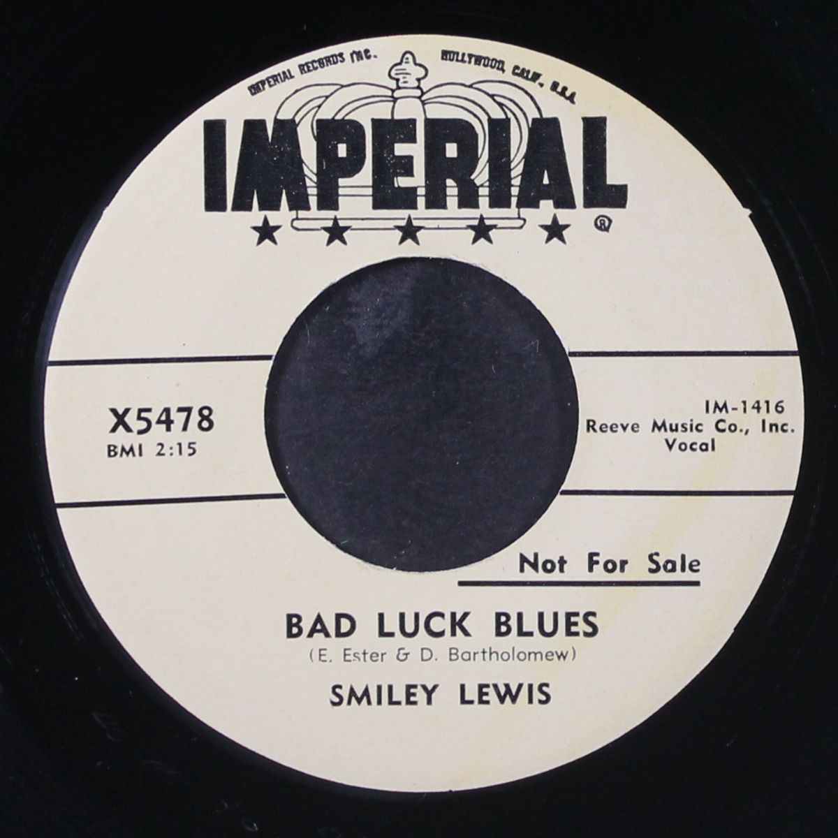 school days are back again / bad luck blues by SMILEY LEWIS