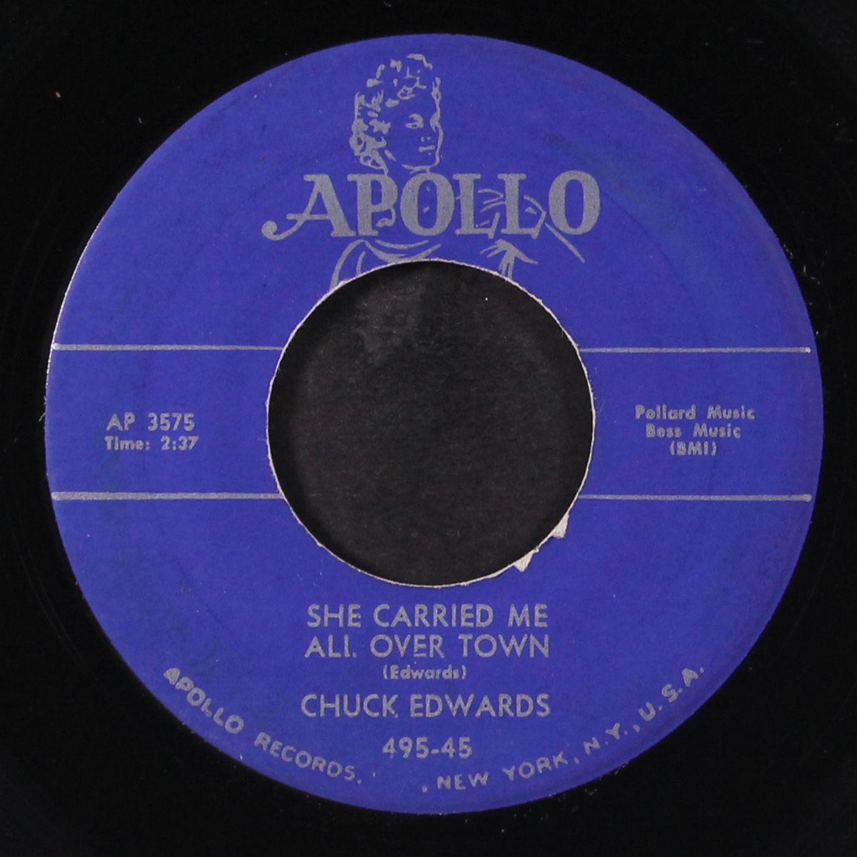 she carried me all over town / just for a day by CHUCK EDWARDS
