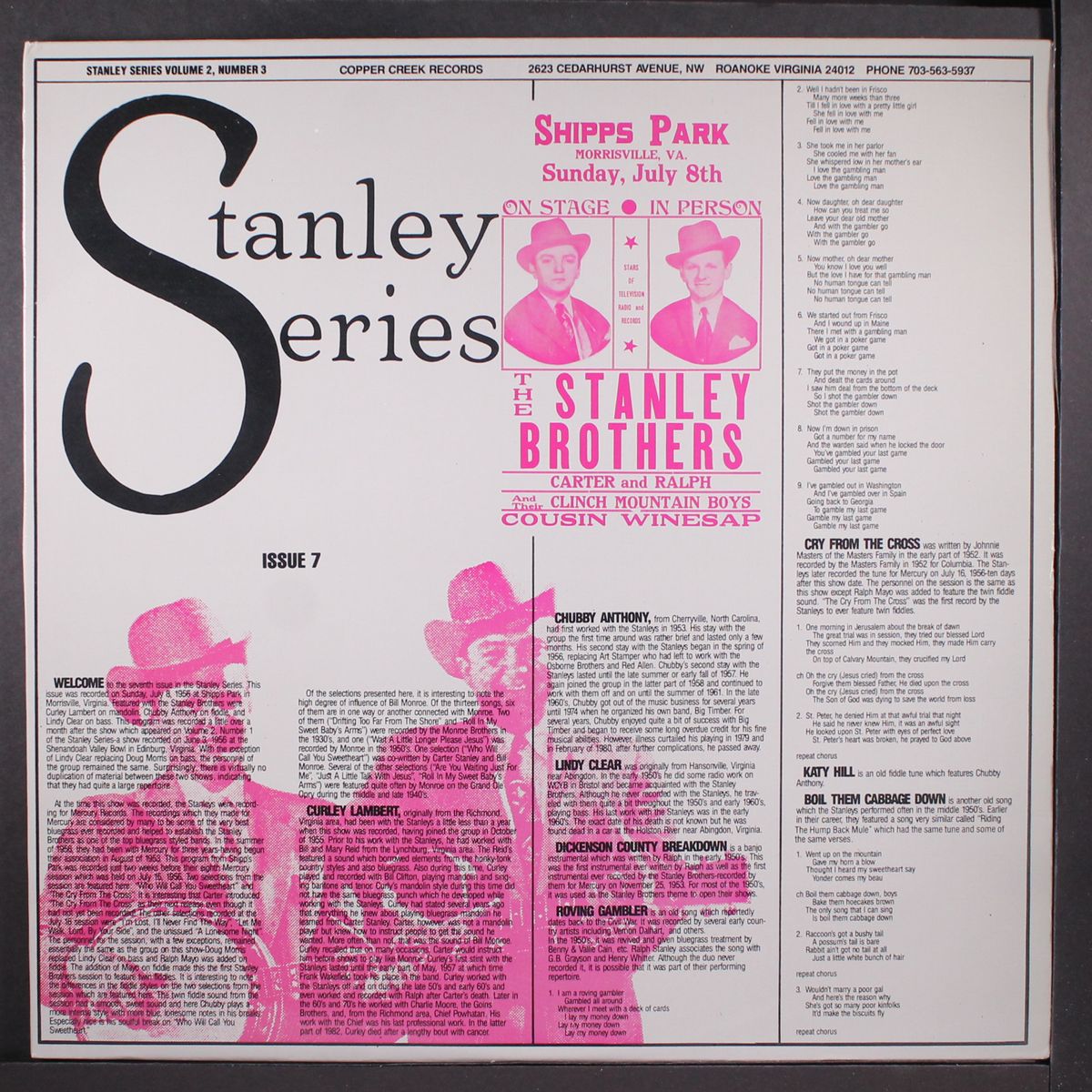 vol. 2, number 3; shipps park '56 by STANLEY BROTHERS