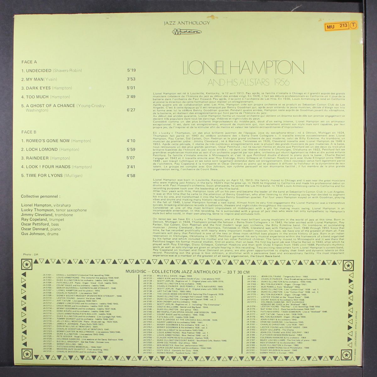 and his allstars 1956 by LIONEL HAMPTON