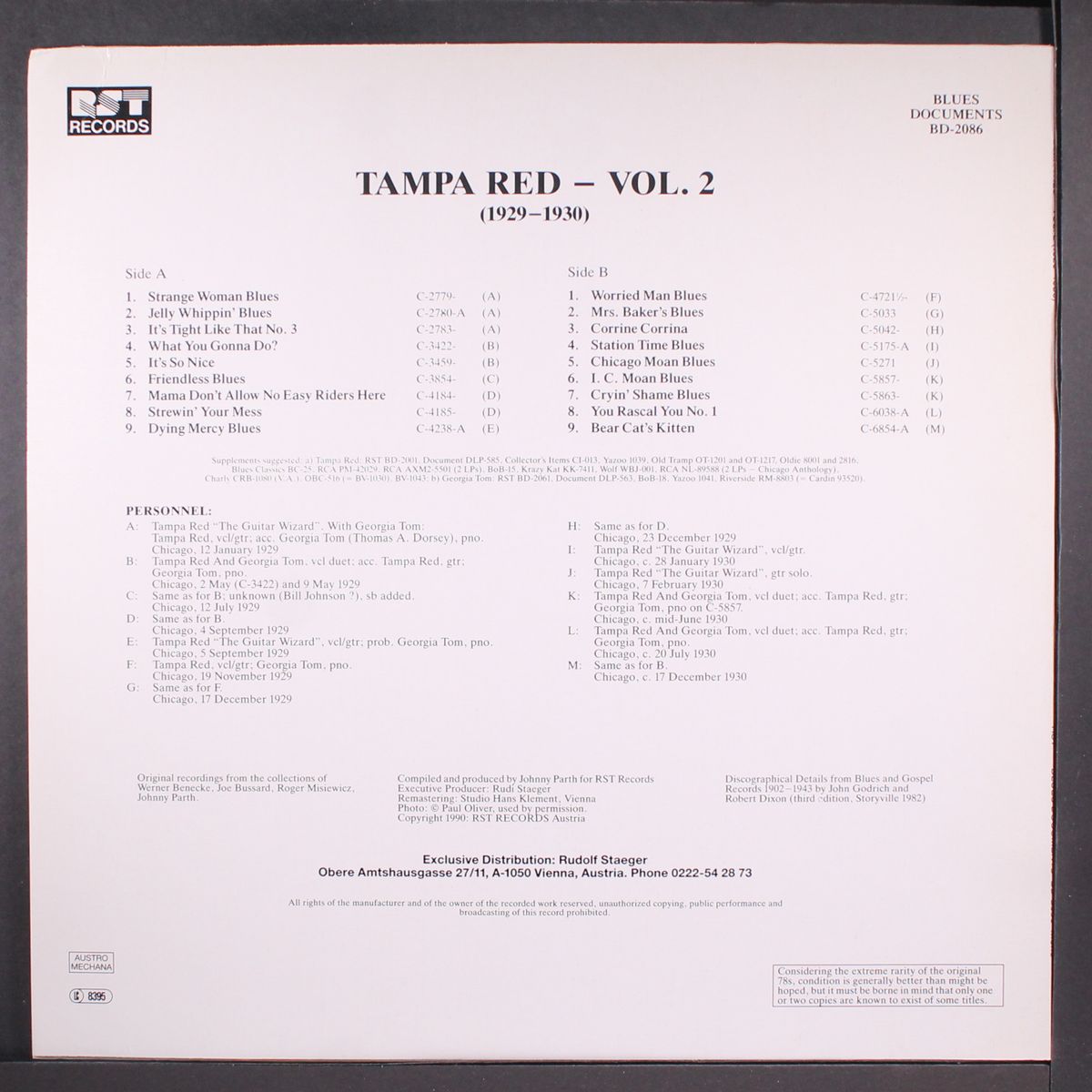 vol. 2, 1929-1930 by TAMPA RED