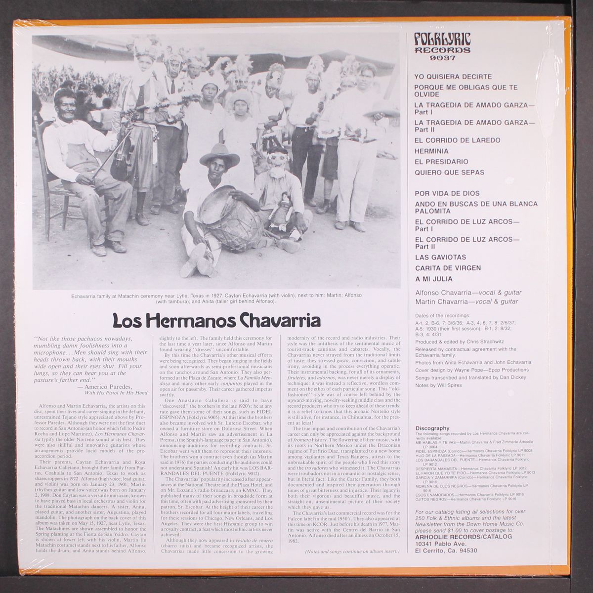 texas-mexican border music, vol. 19 by LOS HERMANOS CHAVARRIA
