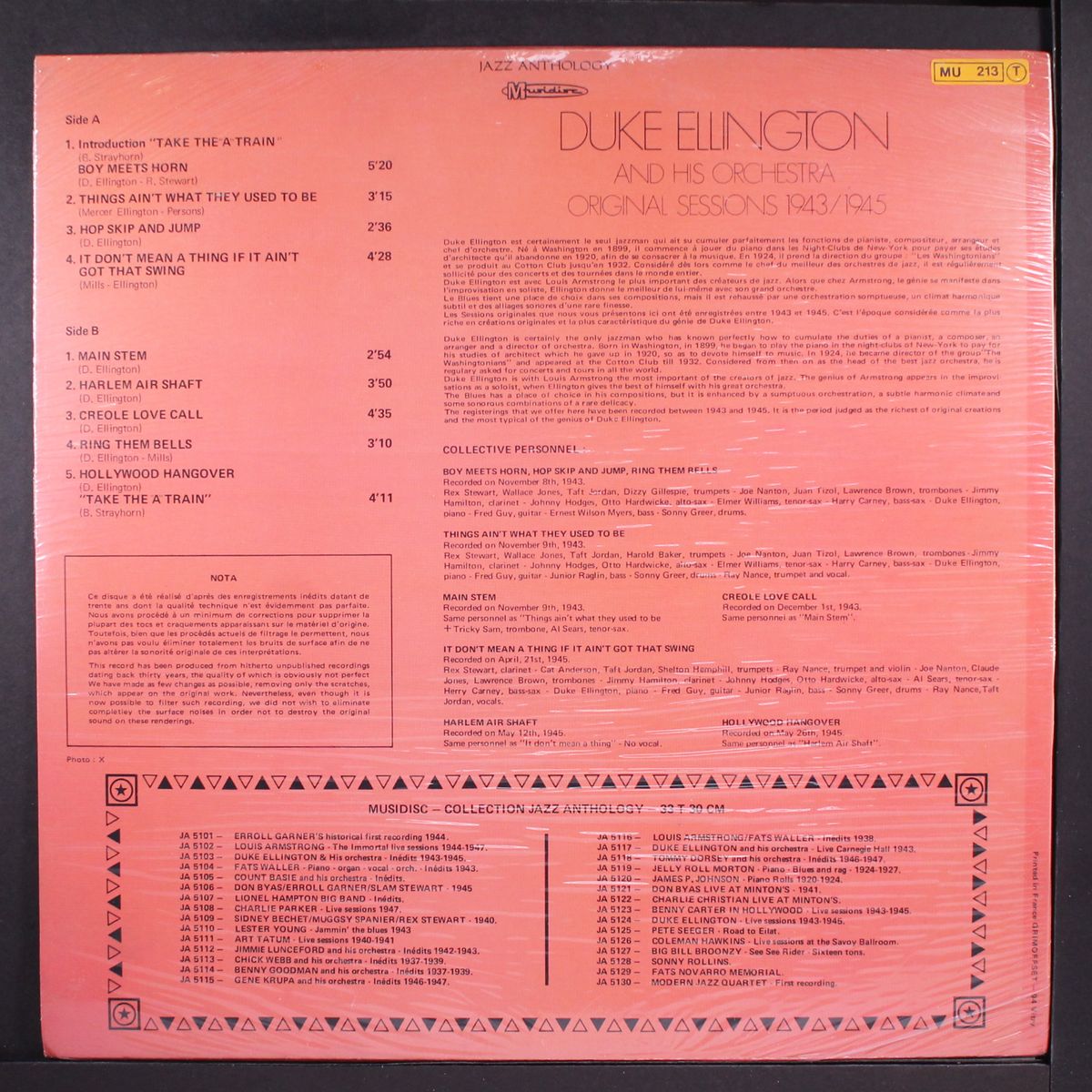 original sessions 1943/1945 by DUKE ELLINGTON