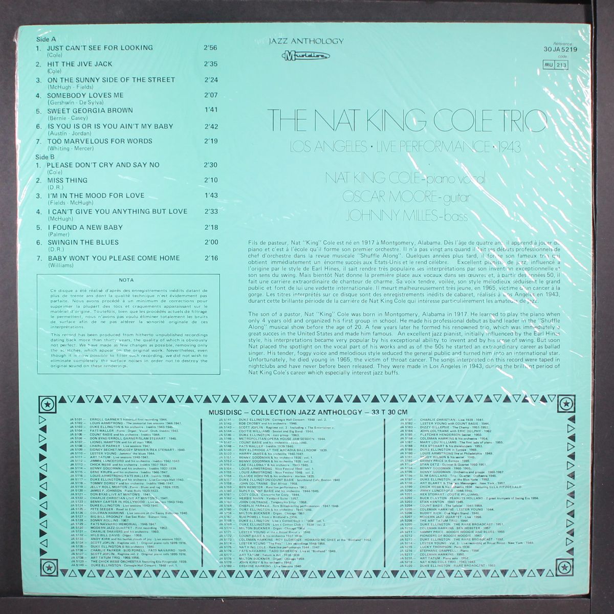 1942-1943 by NAT KING COLE TRIO