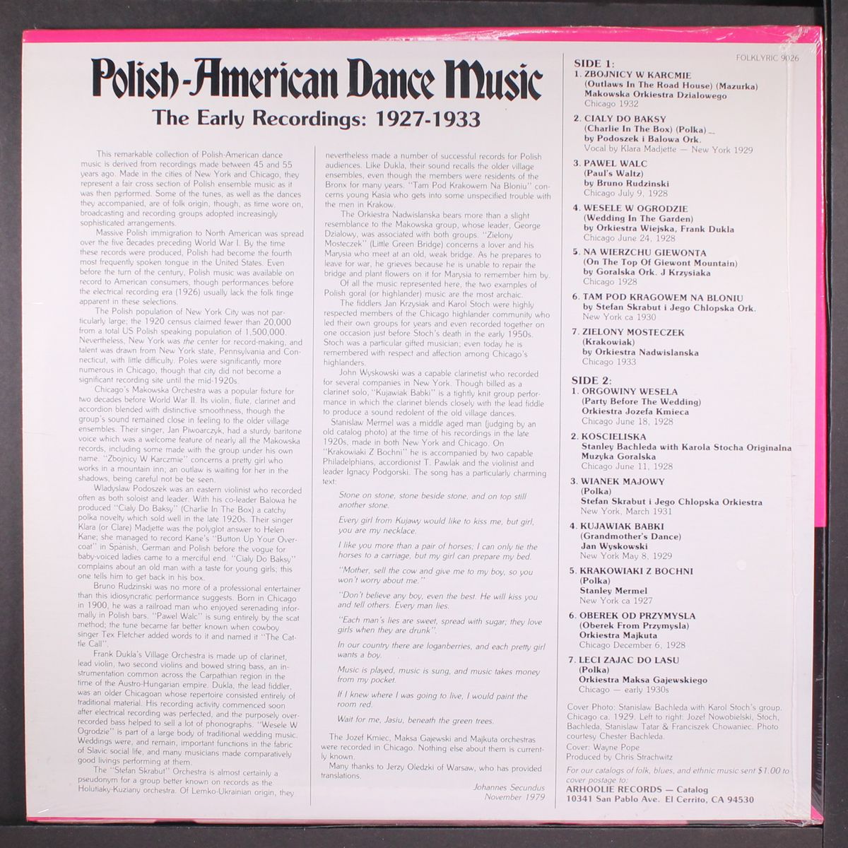 polish-american dance music - the early recordings (1927-1933) by VARIOUS