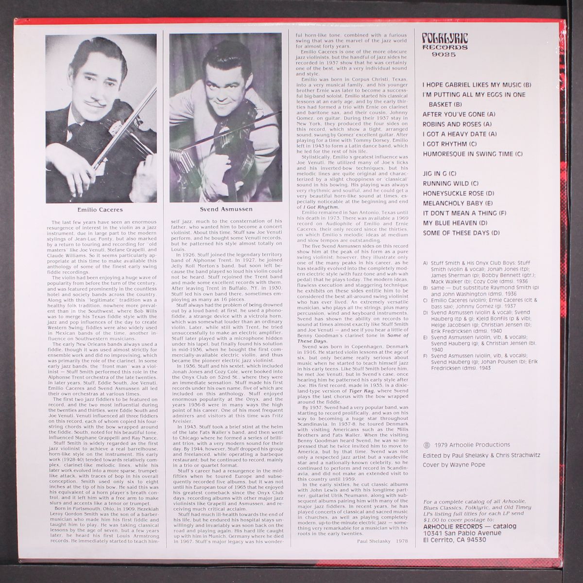 hot swing fiddle classics by STUFF SMITH & ONYX CLUB BOYS