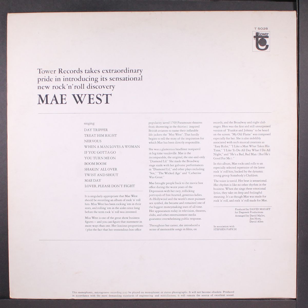 way out west by MAE WEST & SOMEBODY'S CHYLDREN