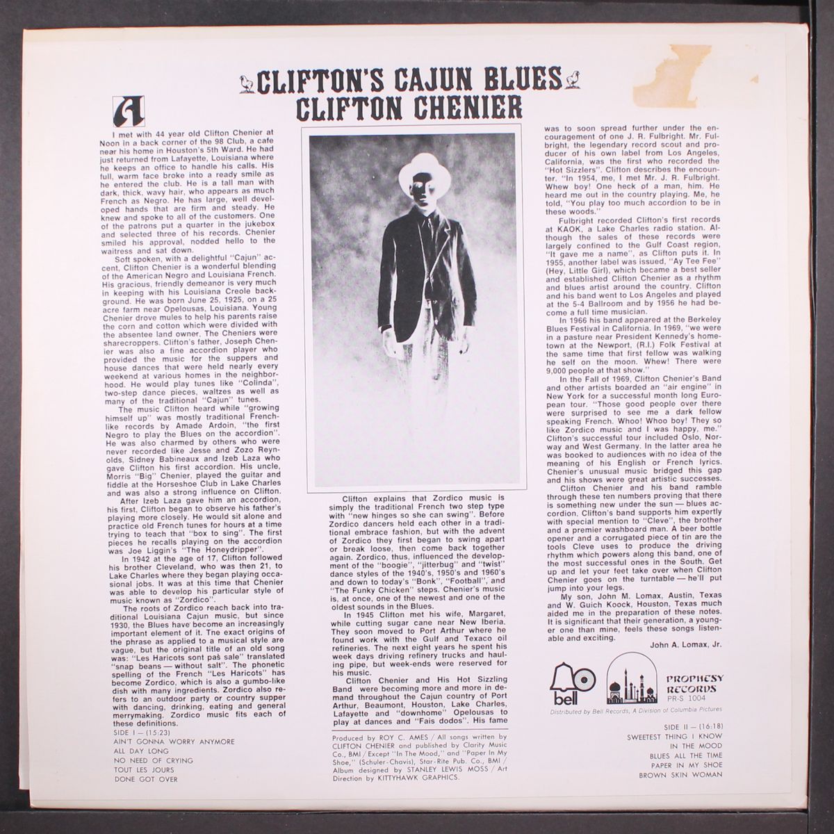 clifton's cajun blues by CLIFTON CHENIER
