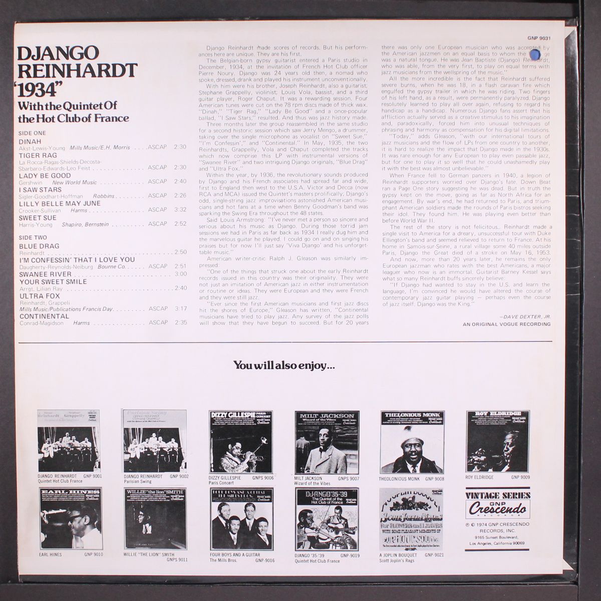 django 1934 by DJANGO REINHARDT