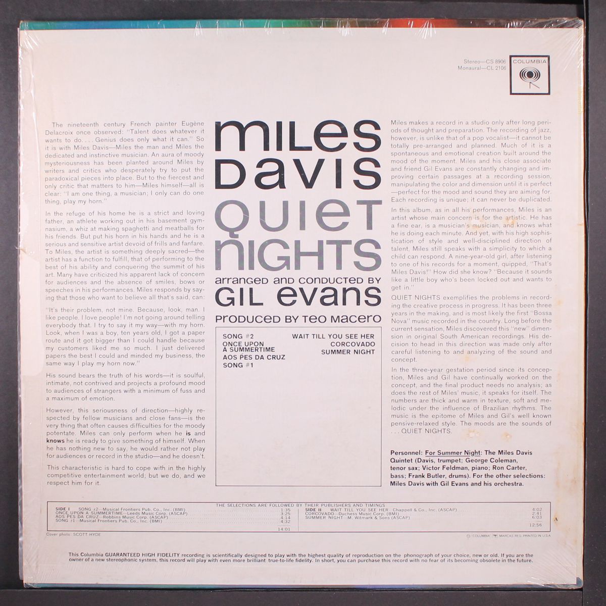 quiet nights by MILES DAVIS