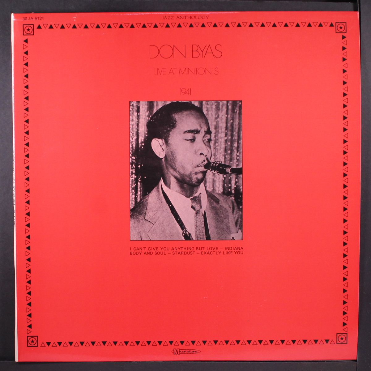 live at minton's 1941 by DON BYAS