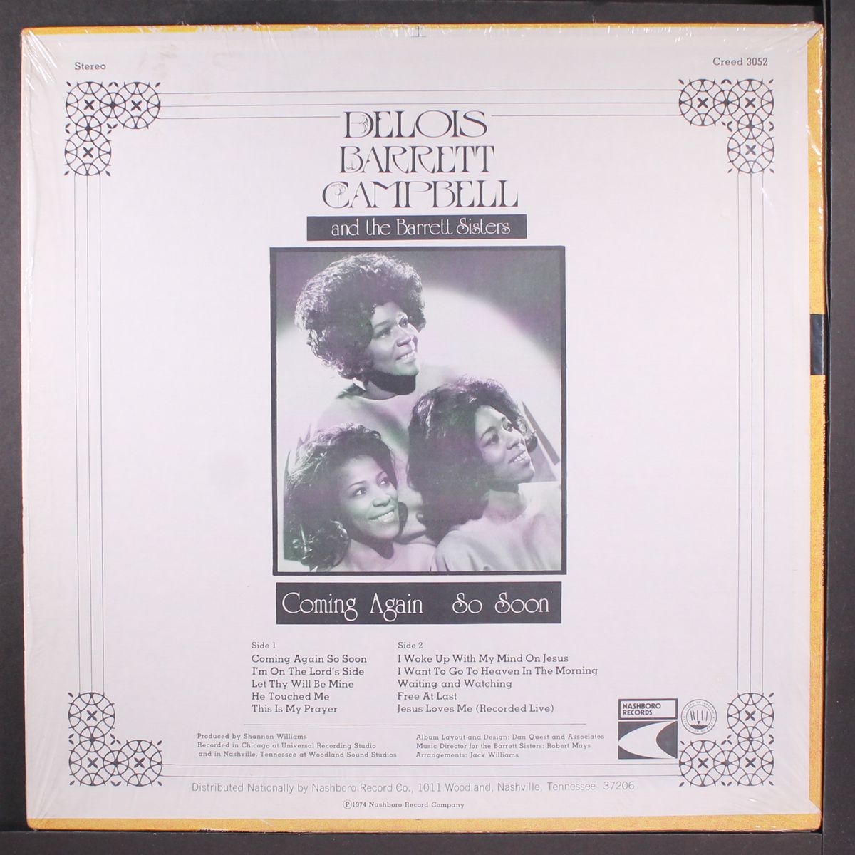 coming again so soon by DELOIS BARRETT CAMPBELL & BARRETT SISTERS