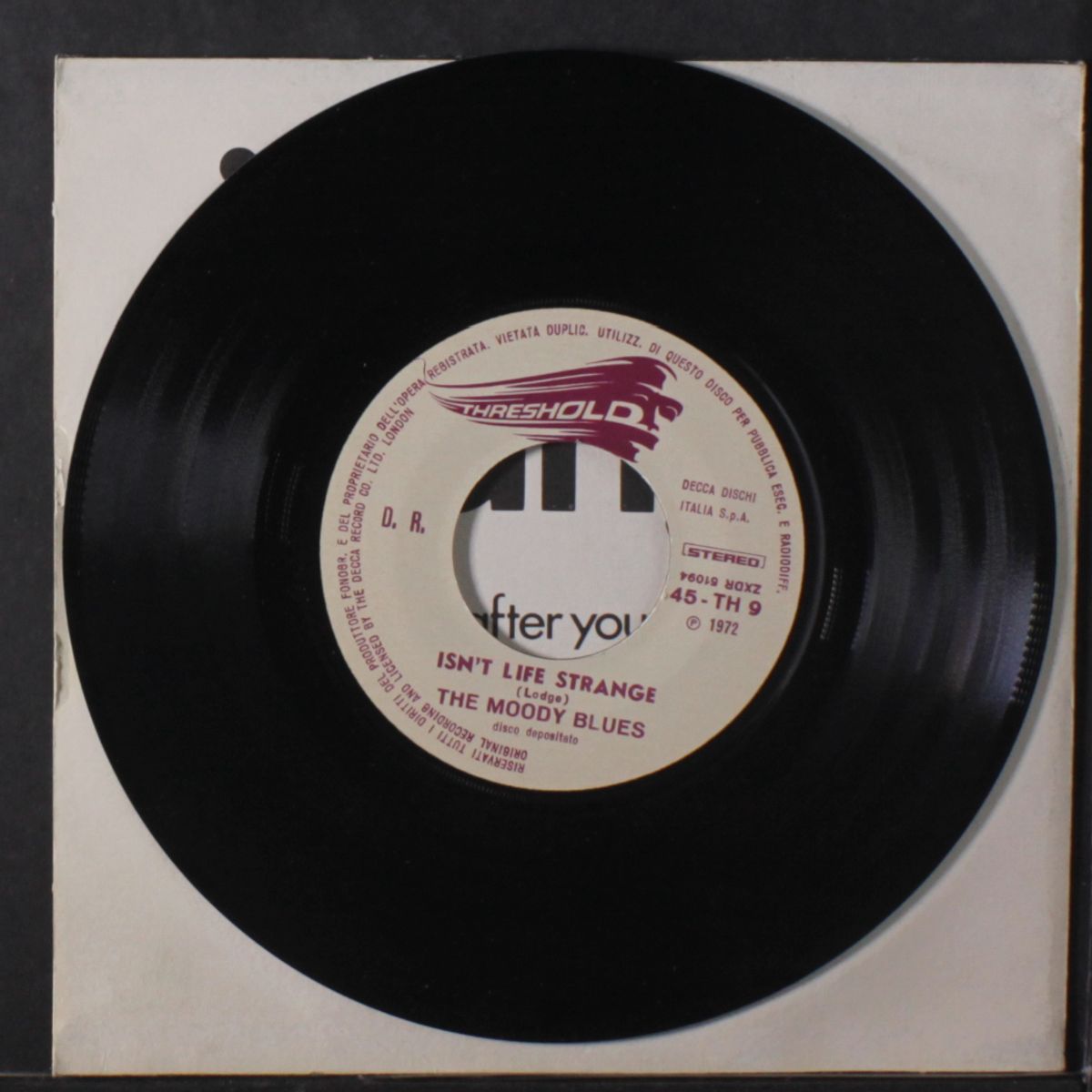 isn't life strange / after you came by MOODY BLUES