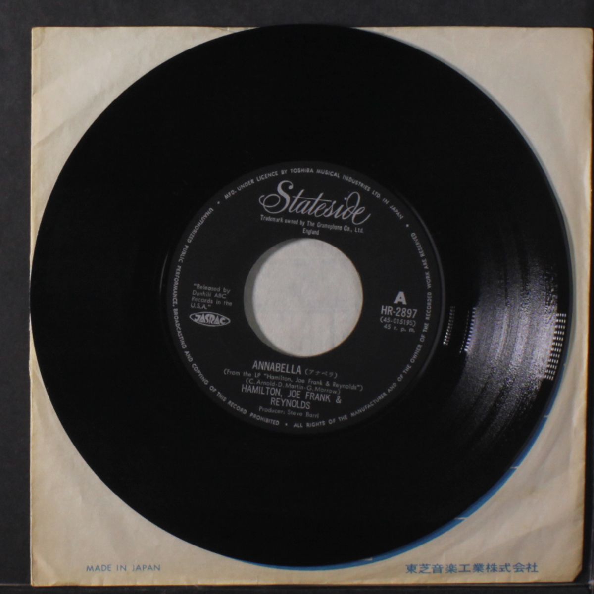 annabella / goin' down by HAMILTON, JOE FRANK & REYNOLDS