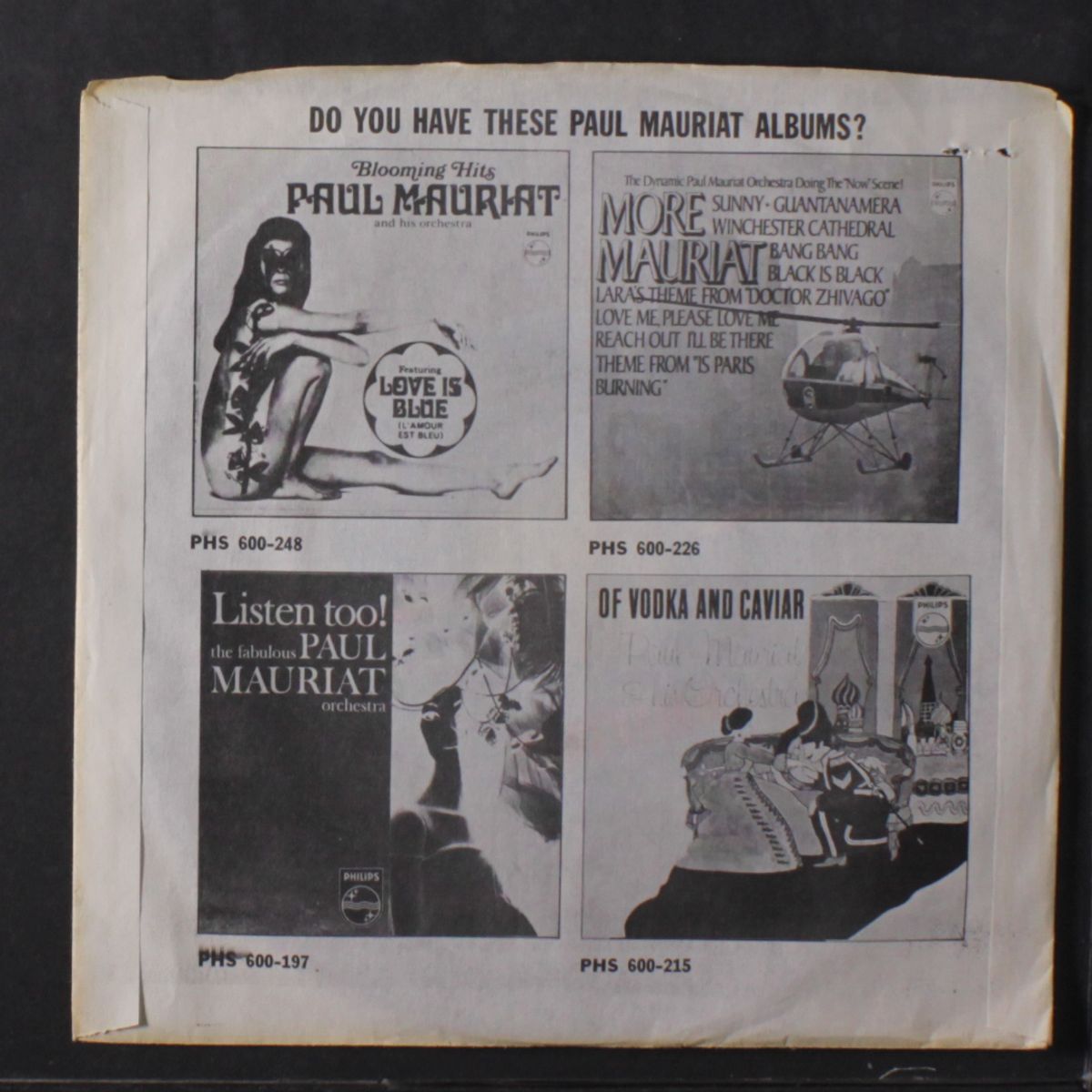 love in every room / the english nightingale by PAUL MAURIAT & HIS ORCHESTRA