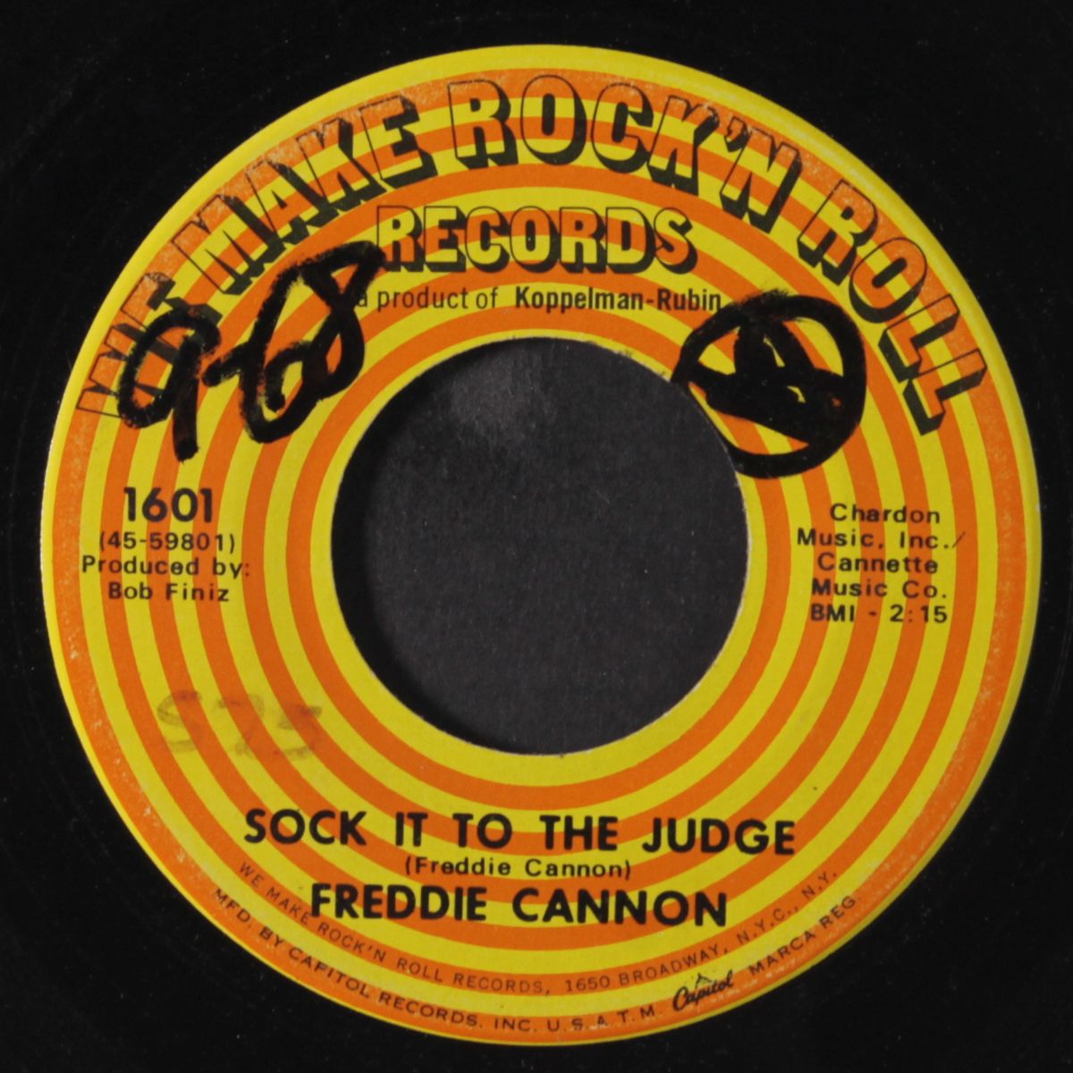 rock around the clock / sock it to the judge by FREDDY CANNON