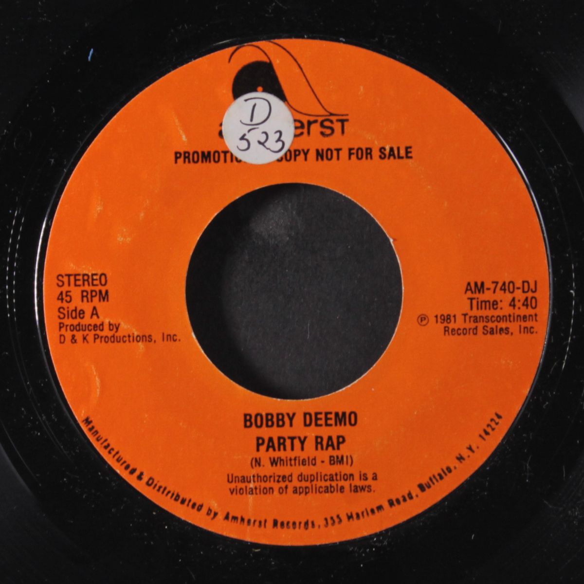 party rap / same by BOBBY DEEMO