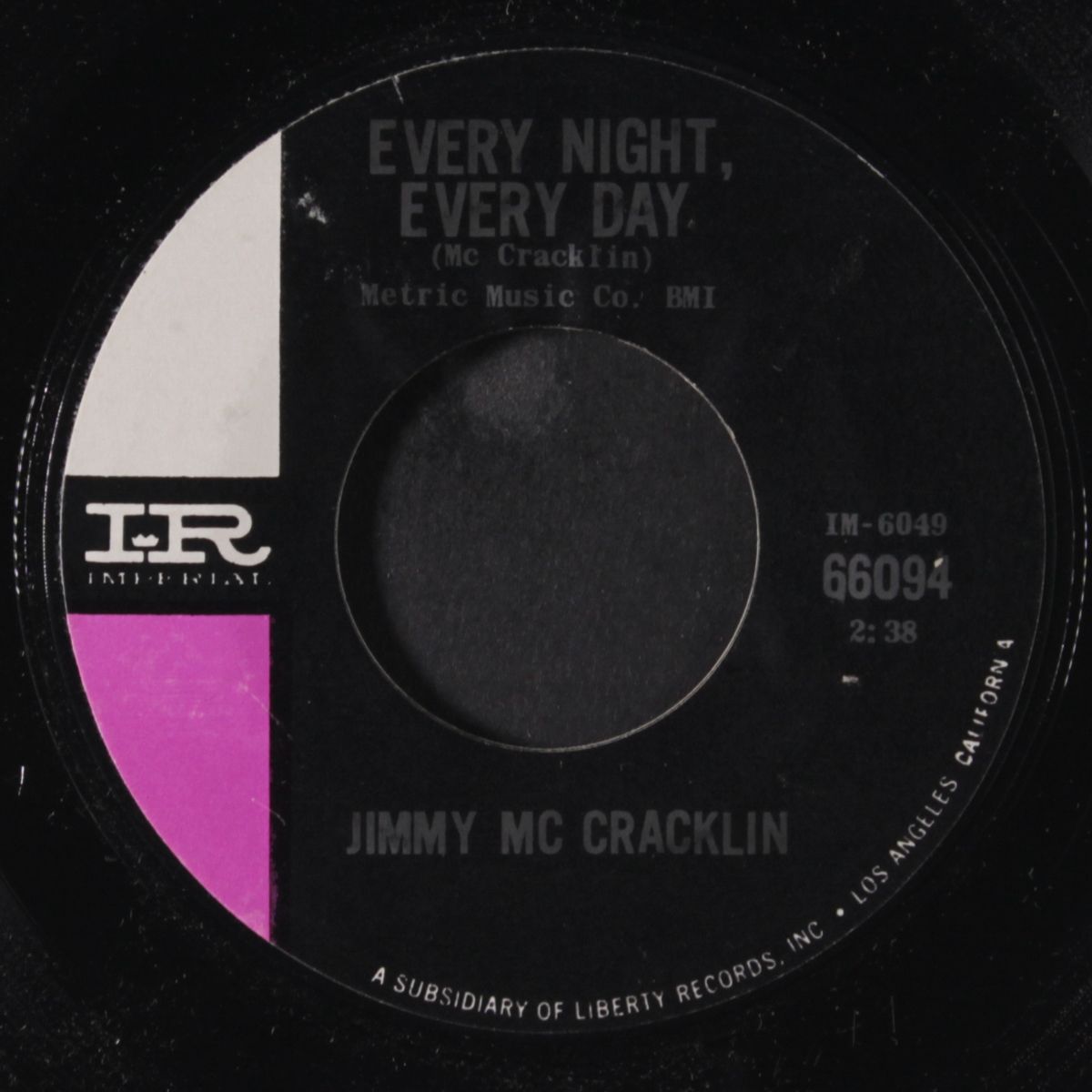 can't raise me / every night, every day by JIMMY MCCRACKLIN