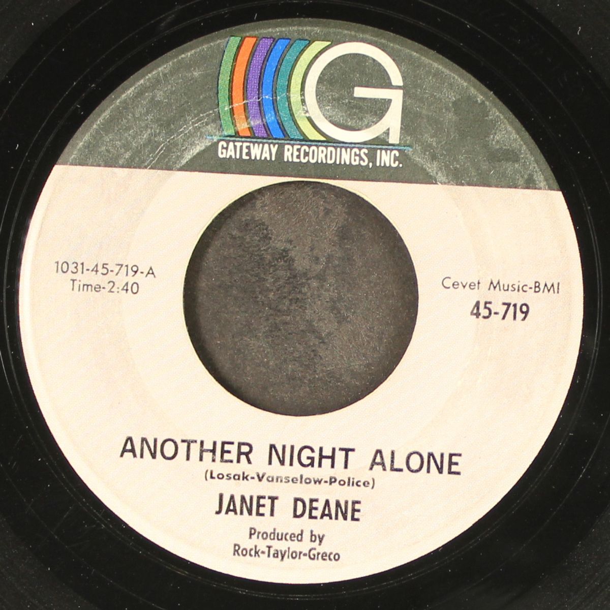 i'm glad i waited / another night alone by JANET DEANE