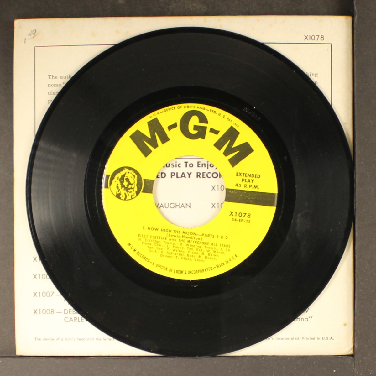 st. louis blues by BILLY ECKSTINE