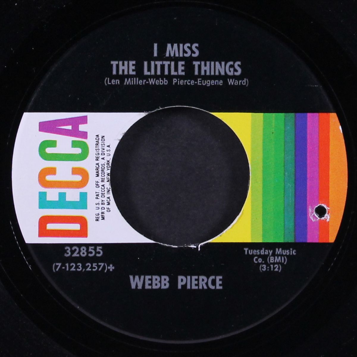 someone stepped in / i miss the little things by WEBB PIERCE