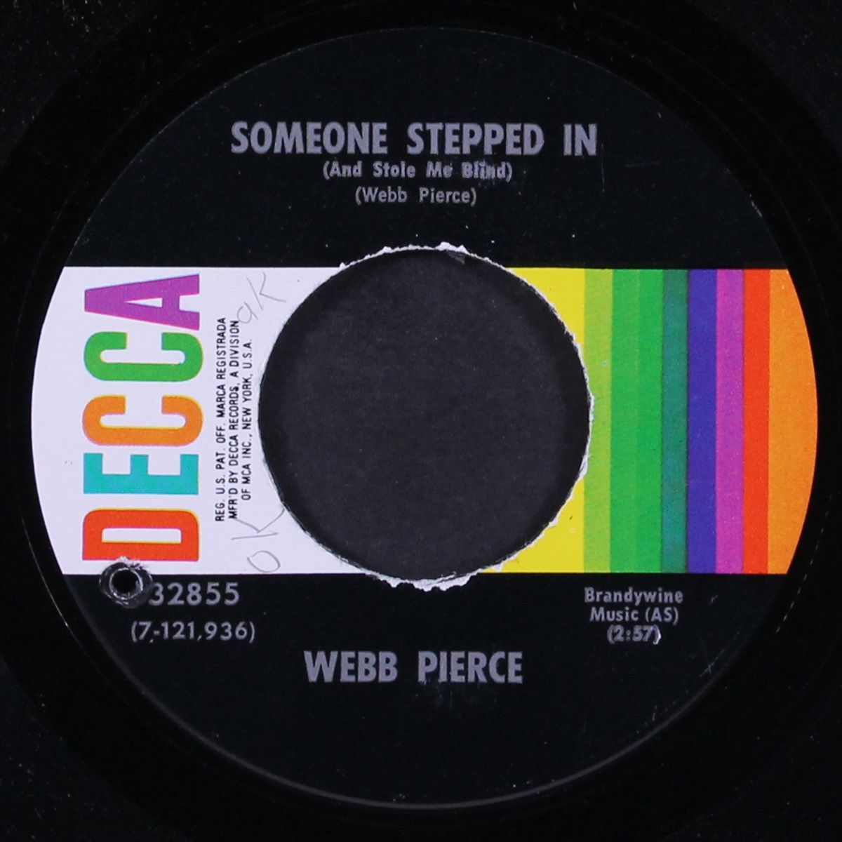 someone stepped in / i miss the little things by WEBB PIERCE