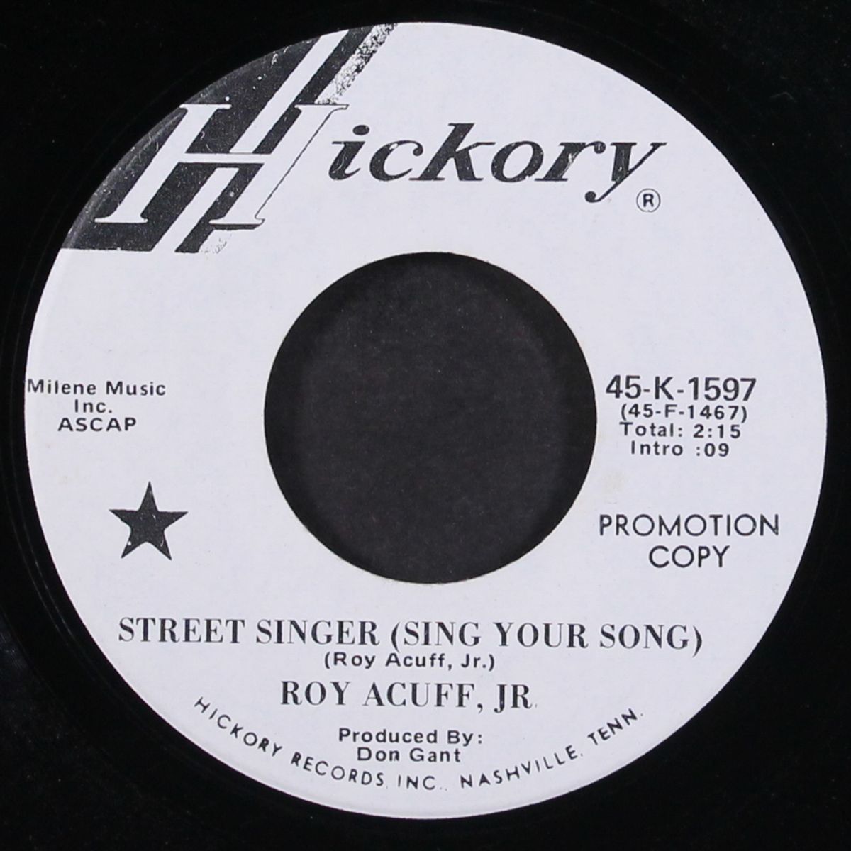 street singer / running by ROY ACUFF JR.