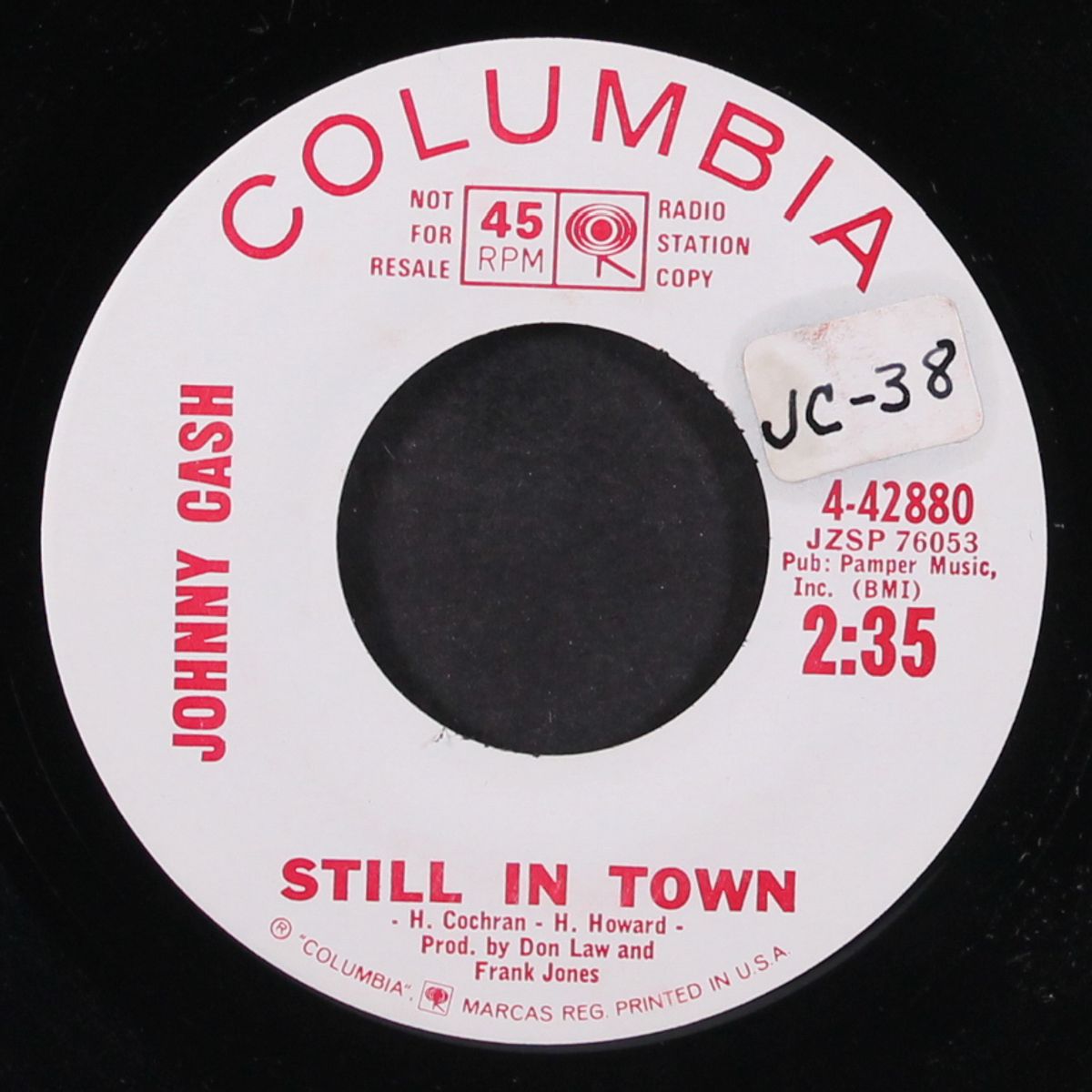 the matador / still in town by JOHNNY CASH