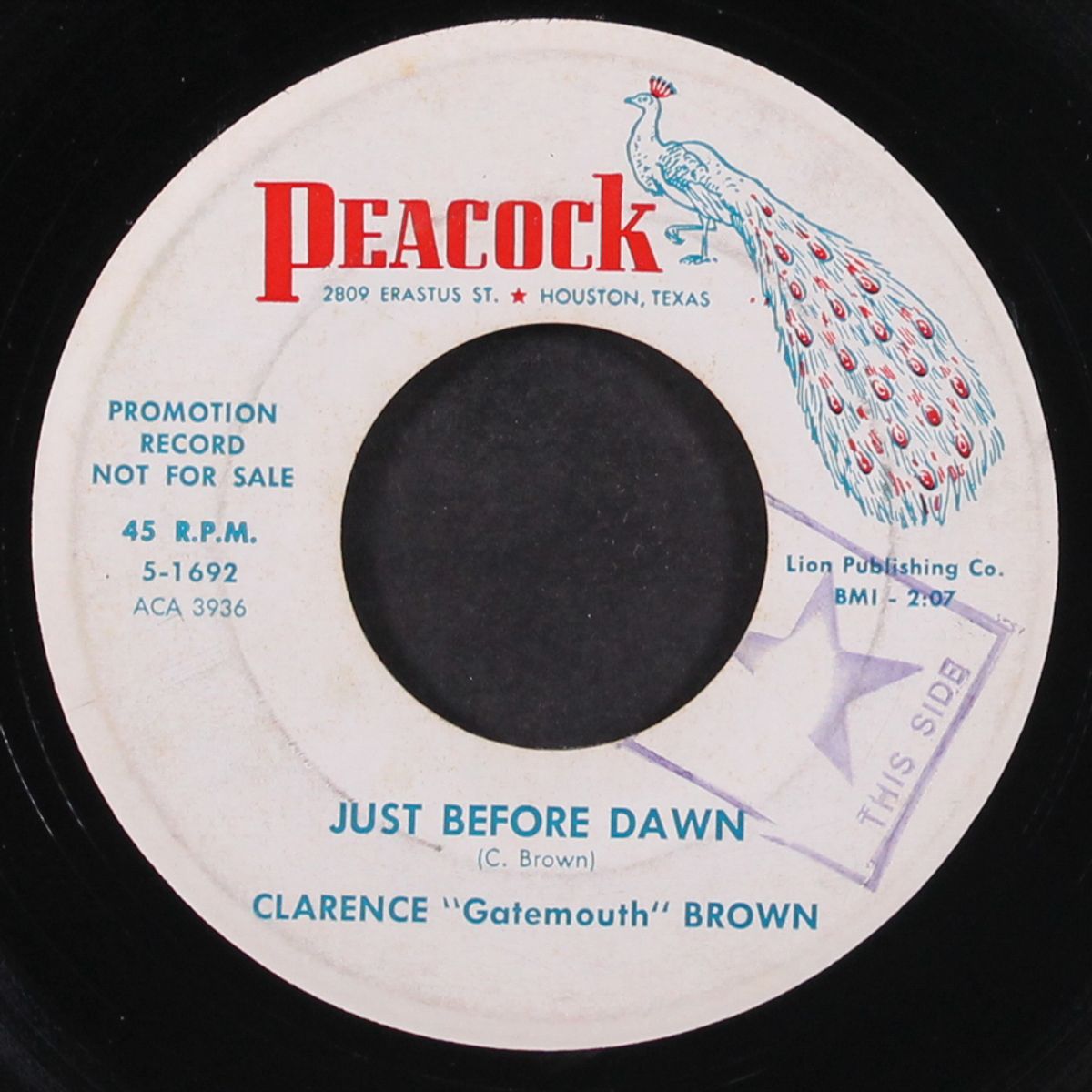 just before dawn / swingin' the gate by CLARENCE 'GATEMOUTH' BROWN