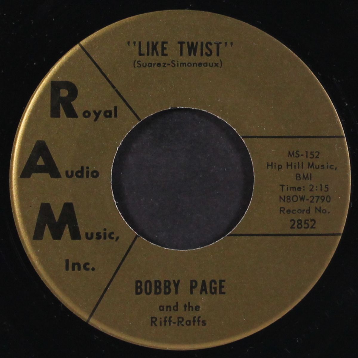 like twist / tired hanging around by BOBBY PAGE & RIFF-RAFFS