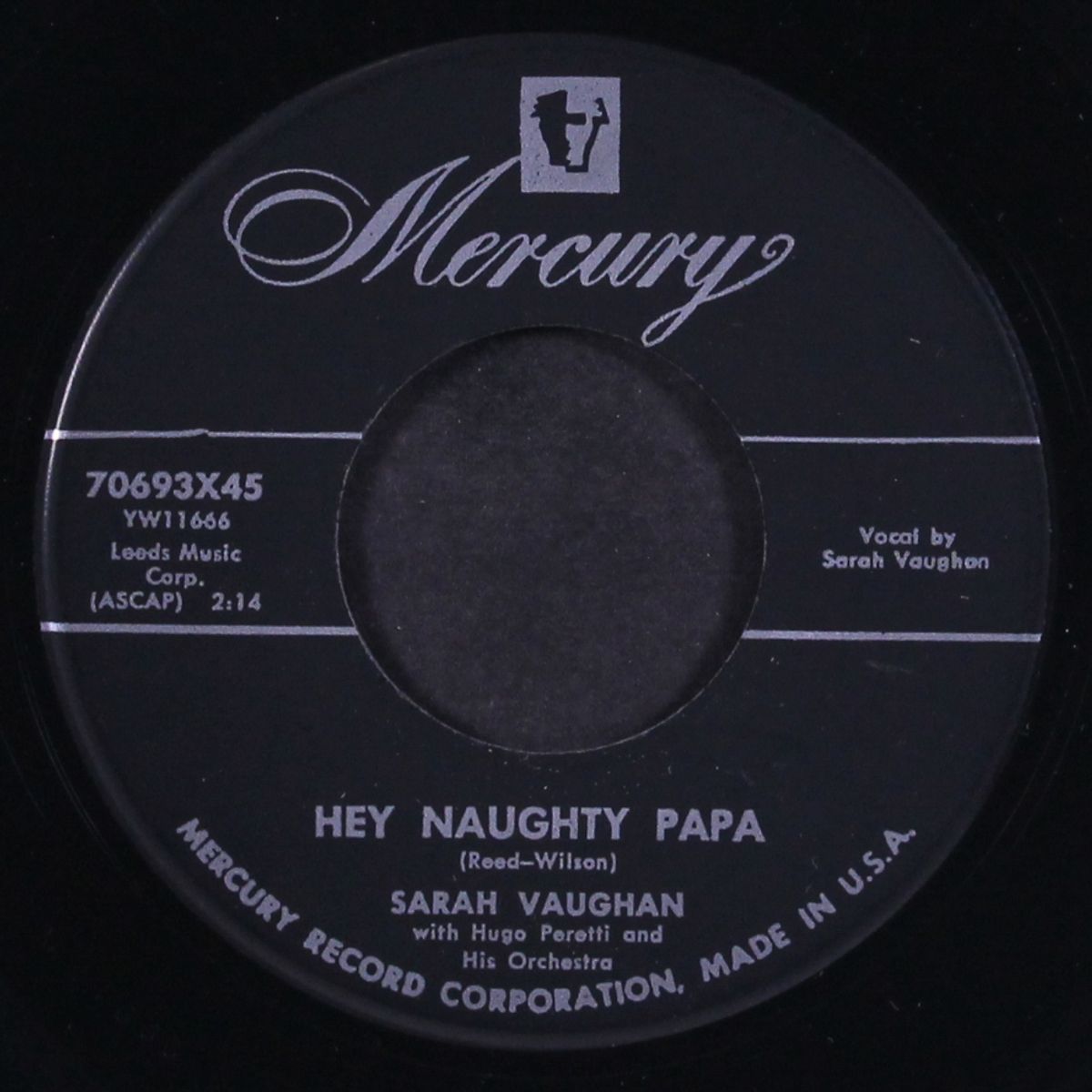 johnny, be smart / hey naughty papa by SARAH VAUGHAN