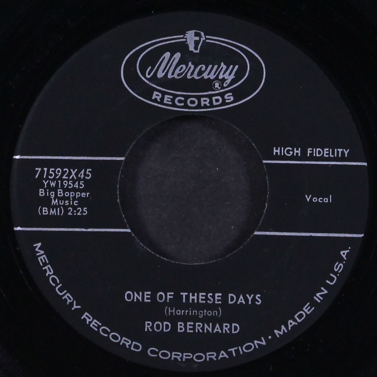 let's get together tonight / one of these days by ROD BERNARD